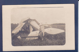 CPA Aviation Accident Carte Photo Non Circulé Militaria WWI Guerre War - Incidenti