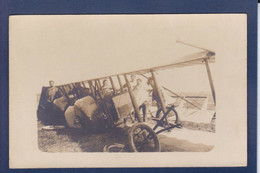 CPA Aviation Accident Carte Photo Non Circulé Militaria WWI Guerre War - Accidentes