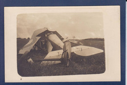 CPA Aviation Accident Carte Photo Non Circulé Militaria WWI Guerre War - Accidents