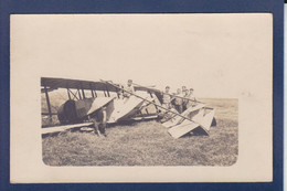 CPA Aviation Accident Carte Photo Non Circulé Militaria WWI Guerre War - Accidentes