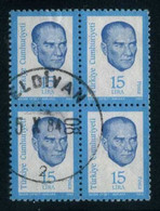 Türkiye 5/X/1984 ELDIVAN 2 Postmark, Used Block Of 4 - Usados