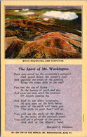 New Hampshire White Mountains The Spirit Of Mount Washington By Margaret I Simpson Curteich - White Mountains