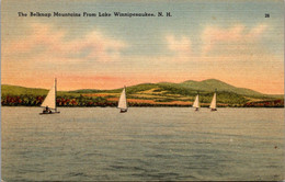 New Hampshire The Belknap Mountains From Lake Winnipesaukee - White Mountains