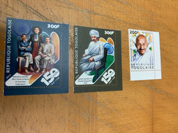 Gandhi Togolaise Stamp From Hong Kong MNH Booklet - Covers & Documents