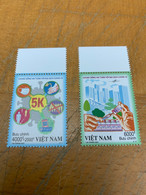 COVID-19 Vietnam Perf Stamp From Hong Kong MNH - Storia Postale