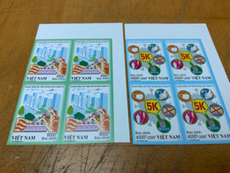 COVID-19 Vietnam Imperf Block Stamp From Hong Kong MNH Booklet - Lettres & Documents