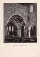 COSSONAY INTERIEUR DU TEMPLE DESSIN EN FAVEUR DE LA PAROISSE COSSONAY GRANCY 1943 CPSM NEUVE - Cossonay