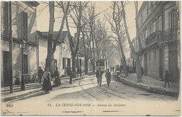 D 83. LA SEYNE SUR MER. .. AVENUE DES SABLETTES  TRAMWAY  CARTE ECRITE - La Seyne-sur-Mer