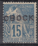 OBOCK : ALPHEE DUBOIS SURCHARGE N° 15 NEUF * GOMME AVEC CHARNIERE - Unused Stamps