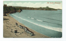 Postcard Newquay The Sands Posted 1913 Downey Head Valentine's - Newquay