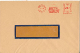 Denmark Cover With Meter Cancel Copenhagen 4-3-1939 Danmarks Nationalbank KBH. - Lettres & Documents