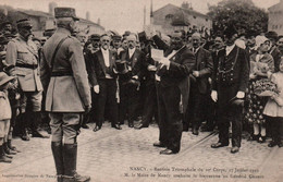 NANCY 27 JUILLET 1919 RENTREE TRIOMPHALE DU 20 E CORPS M. LE MAIRE DE NANCY SOUHAITE LA BIENVENUE AU GENERAL GRANGE - Nancy