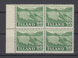 Iceland 1950 - Michel 265 In Block Of 4 MNH ** - Neufs