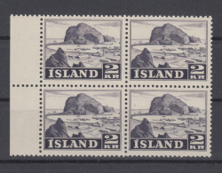 Iceland 1950 - Michel 269 In Block Of 4 MNH ** - Neufs