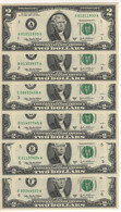 USA   $2 Bills "FULL Set 12 Districts A-B-C-D-E-F-G-H-I-J-K-L"  ( Dated 2003 A )  , P515b   UNC - Bilglietti Della Riserva Federale (1928-...)
