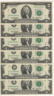 USA   $2 Bills "FULL Set 12 Districts A-B-C-D-E-F-G-H-I-J-K-L"  ( Dated 2003 A )  , P515b   UNC - Billetes De La Reserva Federal (1928-...)