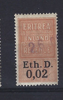 ERITREA INLAND REVENUE - E.th.D 0,02 - Otros & Sin Clasificación