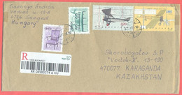 Hungary 2003. Registerted Envelope Passed Through The Mail. - Storia Postale