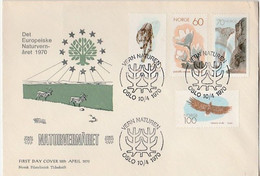 Norge Natura 1970 Fdc  Briefmarken Postcard Postkarte - Brieven En Documenten