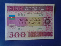 AZERBAIJAN,  P 13B , 500 Manat , 1993  ,  UNC Neuf , The Only One On Delcampe - Azerbeidzjan