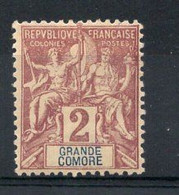 GRANDE COMORE Timbre Poste N° 2* Charnière TB Cote : 3€00 - Neufs