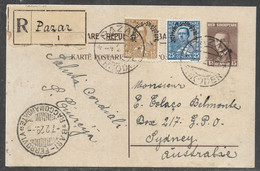 Albania Post Card From Shkoder Albania To Sydney Australia Very Rare Lot. 63 - Albanien