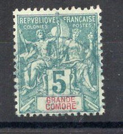 GRANDE COMORE Timbre Poste N° 4 Oblitéré Cote : 4€00 - Gebruikt