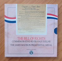 USA 1993 - The Bill Of Rights Comm. Silver Half Dollar/James Madison Medal - Mint Sets