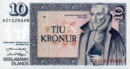 ICELAND P. 48a 10 K 1985 UNC (s. 37) - Iceland