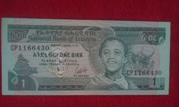 ETHIOPIA ,  P 30b + 41b + 43a , 1 + 10 Birr , ND 1976 1991, UNC Neuf + AU , 3 Prefixes - Aethiopien