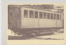 METRO  Matériel à Essieux Parallèles à Caisse Bois Et Portes à Un Vantail De 1900 Carte Impriméeavec Timbre à 0,60 F - Métro