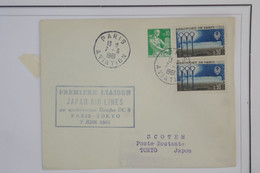 AZ5  FRANCE   BELLE LETTRE  AVIATION 1961   PARIS  A  TOKYO JAPAN + AFFRANCH. PLAISANT - 1927-1959 Storia Postale