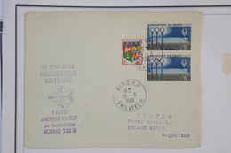 AZ5  FRANCE   BELLE LETTRE  AVIATION 1961   PARIS  A BUENOS AIRES  +PAIRE + AFFRANCH. PLAISANT - Erst- U. Sonderflugbriefe