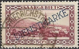 SAAR 1927 Official - Tholey Abbey - 50c. - Red FU - Officials