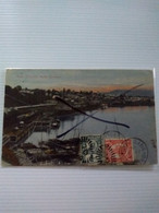 Queensland.2/2/1910.postcard.brisbane Coaling Industry.pier.pretty Stamps.&cancel.rare Destine Argentina.better Conditio - Brieven En Documenten