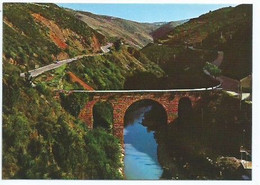 PUENTE ROMANO SOBRE EL RIO BIBEY.-  PUEBLA DE TRIVES.-  ORENSE - GALICIA.- ( ESPAÑA ) - Orense