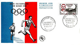 FRANCIA FRANCE - 1960 PARIS Giochi Olimpici Jeux Olympiques Olympic Games Roma Su Busta Fdc - 8108 - Zomer 1960: Rome
