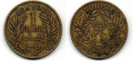 Tunisie - Tunisia - Tunesien 1 Franc 1921 TB+ - Tunesien
