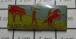 1722 Pin's Pins / Beau Et Rare / THEME : SPORTS / GOLF EQUITATION SAINT SAENS - Golf