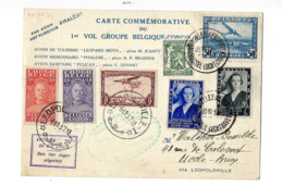 Premier Vol  Groupe Belgique-Congo. - Airmail