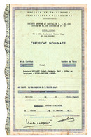 3 Actions: Societe De Transports Industriels & Petroliers, 90 à 100 Bld Victor Hugo à Clichy, 1977 (22-644) - Verkehr & Transport