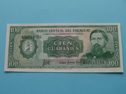 100 Cien Guaranies - 1952 ( A52613756 ) Paraguay ( For Grade, Please See Photo ) UNC ! - Paraguay