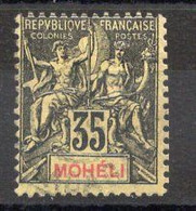 MOHELI Timbre Poste N°9 Oblitéré  TB Cote 5.50€ - Used Stamps