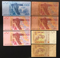 Senegal Ouest Africa 7 Banconote 7 Notes Lotto.4048 - Senegal