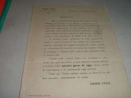 COMUNICAZIONE STUDIO CELLI MONTEVARCHI -VIAGGIATA 1928 - Italia