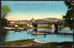 F8941 - Wetter An Der Ruhr - Brücke - Gastwirtschaft Ruhrfähre Fähre - Verlag Heiss & Co - Wetter