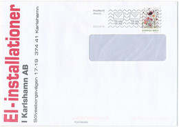 Mi 3383 Solo Domestic Cover / Flowers - 18 March 2022 Alvesta - Cartas & Documentos