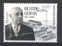 Hungary 2022. Famous Peoples Of Hungary - Gedeon Richter Stamp MNH (**) - Ungebraucht