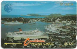 St. Lucia - C&W (GPT) - Cruiseship Harbour - 13CSLC - 1994, 30.000ex, Used - Sainte Lucie