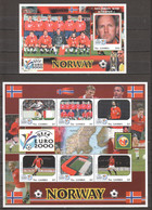 Gambia 2000 - MNH Set EURO 2000 - EUROPEAN CHAMPIONSHIP SOCCER BELGIUM NETHERLANDS - TEAM NORWAY - UEFA European Championship
